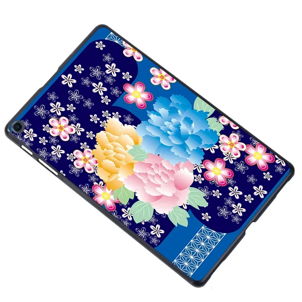 Flower Pattern Shockproof Back Shell Tablet Case for Samsung Tab A7 10.4