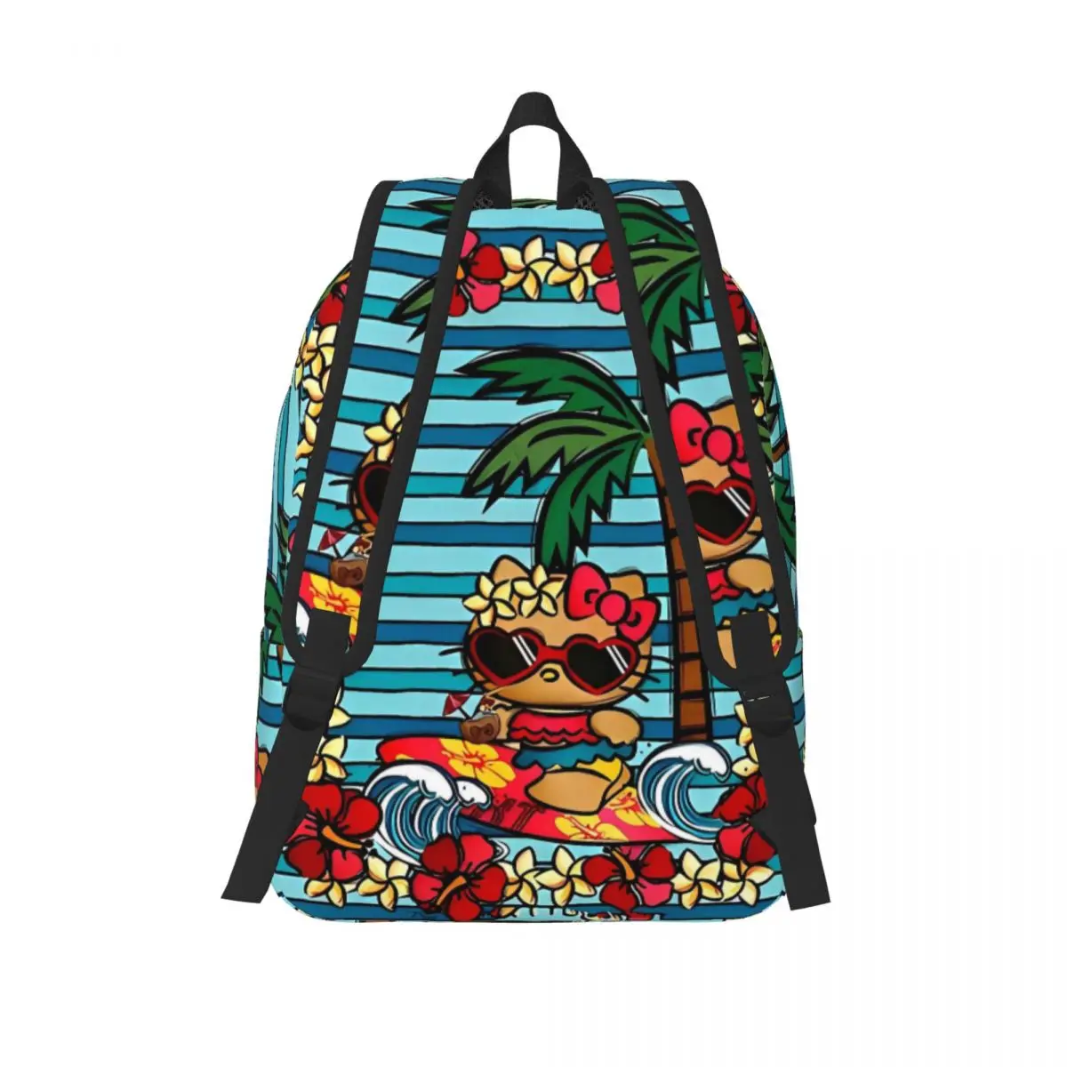 Hello Kitty Cute Cartoon Backpack Leisure Backpacks Teen Sport Print High School Bags Design Rucksack
