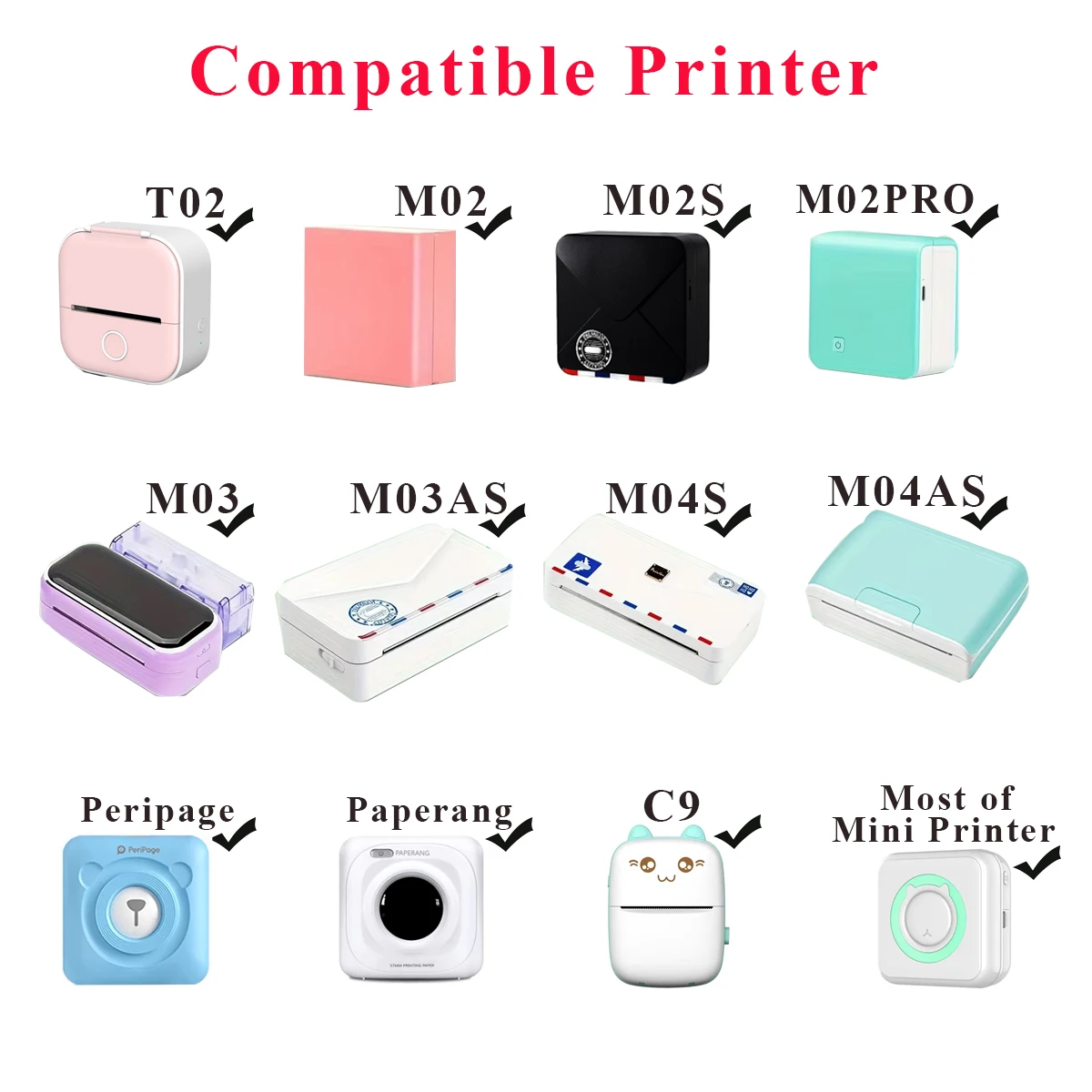 3Rolls 50mm 57mm Holographic Laser Thermal Sticker Paper Photo Notes suit for T02/M02/M03/M04 Peripage a6 Paperang