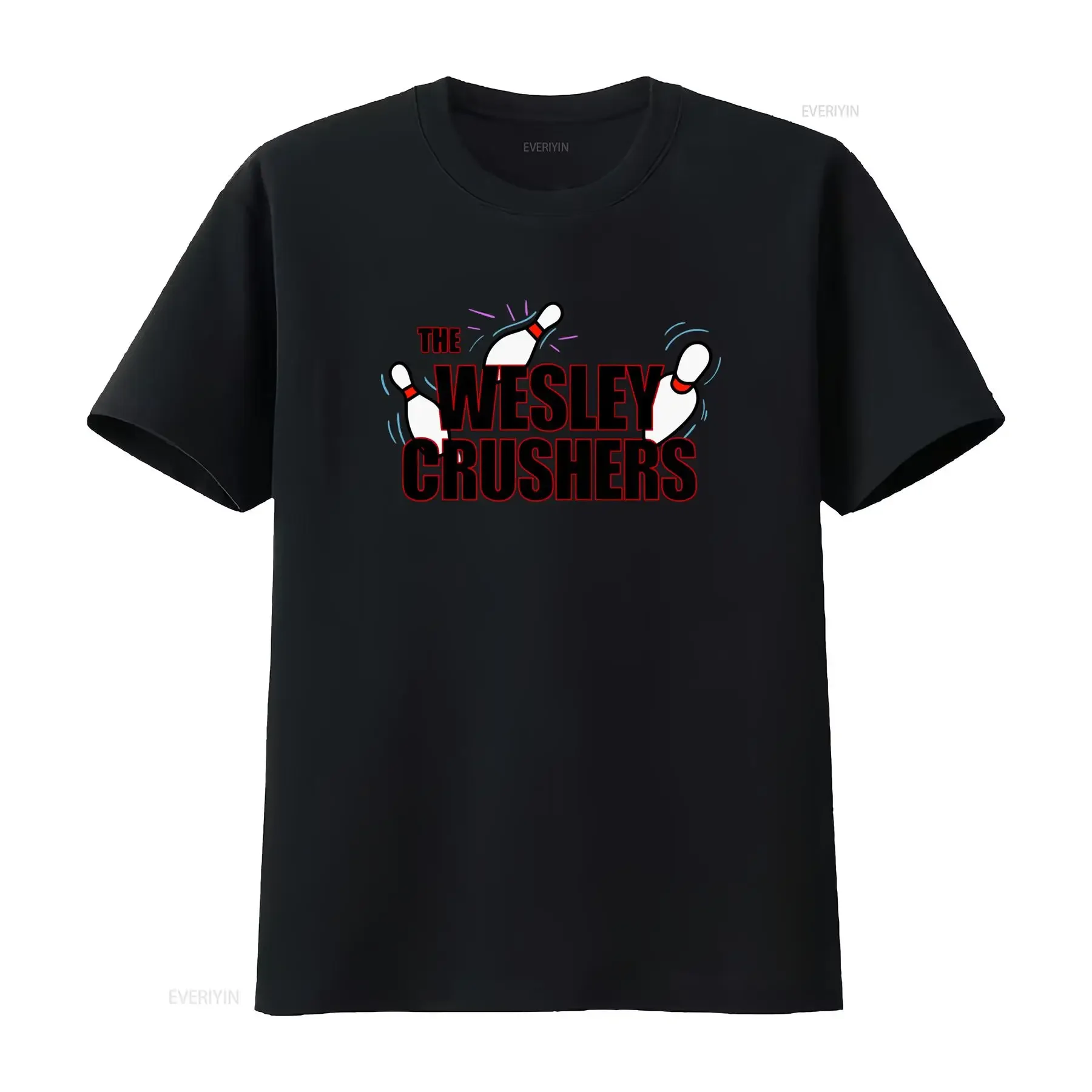 THE WESLEY CRUSHERS T Shirt Cooper Big Bowling Bang Sheldon Team Theory Nerd  vintage Washed Stylish fashion Stretched