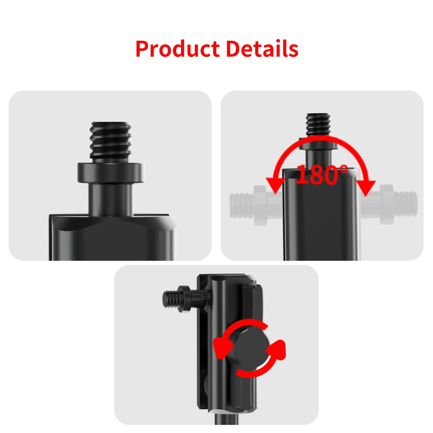 Funktionaler 17mm Kugelkopf Magic Arm Doppelkugelkopf 1/4 Zoll Schraube ARRI für DJI GoPro Insta360 Action-Kamera Handy-Verlängerungshalterung – Detail 6