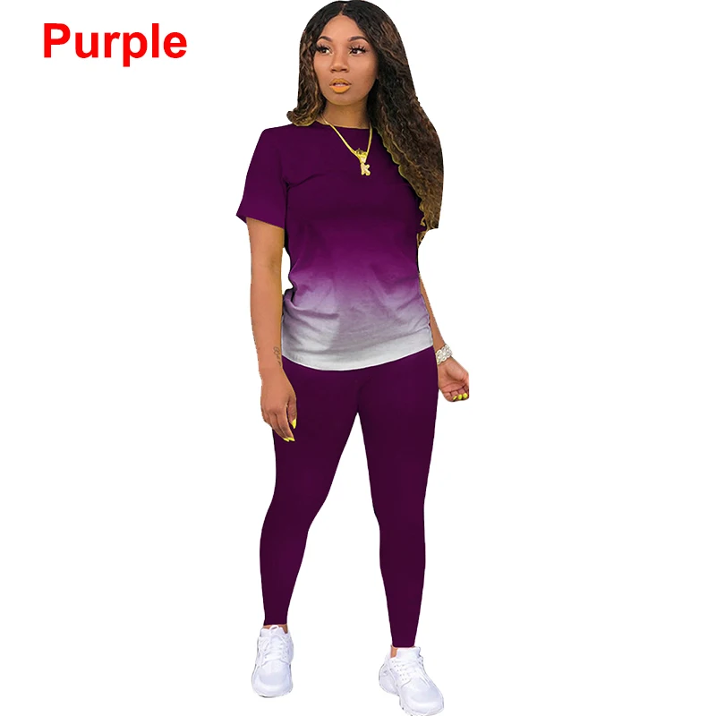New Two Piece Set Women Tracksuits Sets Printed Hoodie Pants Sweatshirt Set Sports Suit For Women Clothing