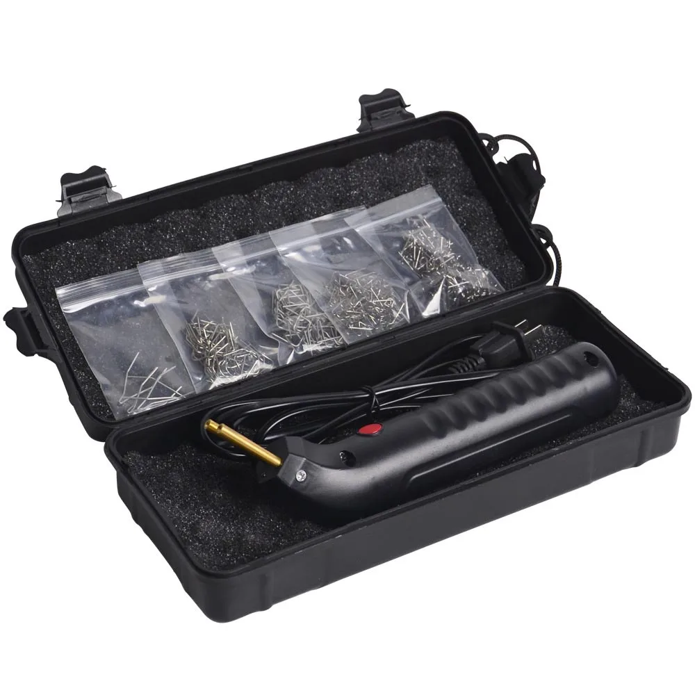 新型ヒートガン プラスチック溶接機 バンパーはんだごて ステープル バンパー修理 車用工具キット ホットステープラー プラスチック溶接機