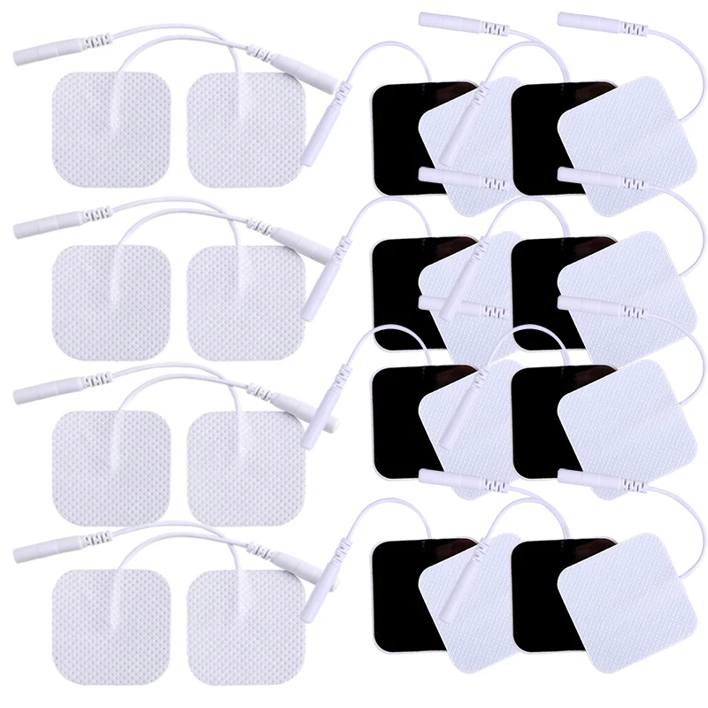 

50/100p Non-woven Electrode Pads for EMS Muscle Stimulator Reusable Options TENS Acupuncture Digital Massage Machine