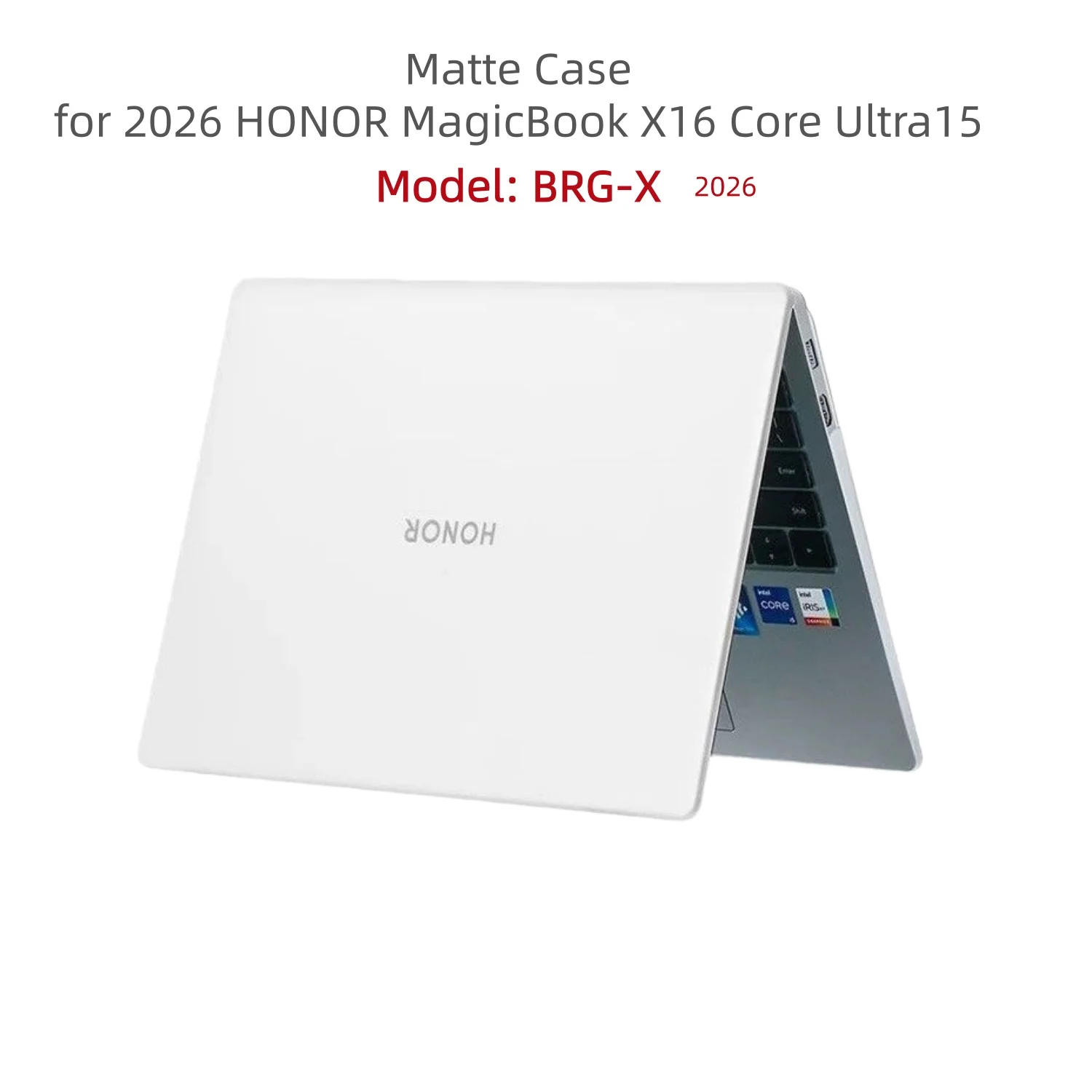

Матовый чехол для ноутбука BRG-X Honor MagicBook X16 2026, 16 дюймов, жесткий, ударопрочный, тонкий, с защелкой