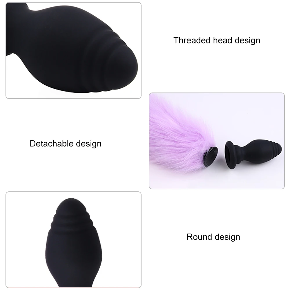 Remote Control fox Tail Anal Plug Vibrator Butt Plug Anal Sex Toys for Women Couples Men Adult Game Sex Toys for Adults 18+ Shop