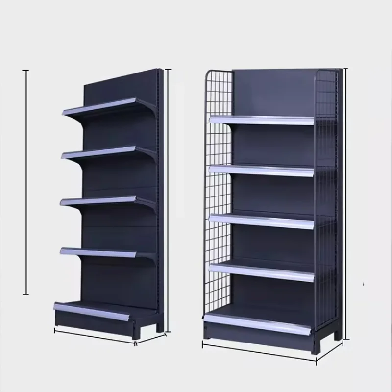 custom.Supermarket Shelves Single/Double-Sided Cold Rolled Steel Corrosion 3-Year Warranty Display Racks