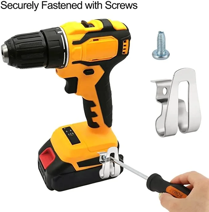 Belt Clip Hook Tools W  8mm Cap With 8mm Cap For Electric Drill Max Tools Silver Tools 1 3pcs 18V 4530mm Drill Belt For