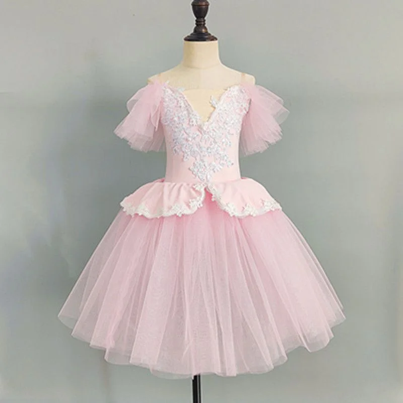 Ruoru Kids Adult Ballerina Ballet TUTU Dancing Long Dress Children Swan Lake Dance Costumes Skirt Girls Long Ballet Outfits