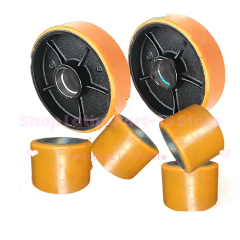 

Для ручного вилочного погрузчика Linde, 3 тонны/2 тонны, колеса 80*55, переднее колесо ручного гидравлического автомобиля, полиуретановое колесо