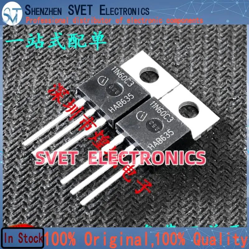 10PCS-50PCS  11N60C3 SPP11N60C3  TO-220 650V 11A  Original In Stock Fast shipping