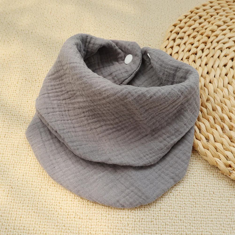 5Pcs Baby Bibs Cotton Bandana Style Drool Bibs Soft Absorbent Feeding Towels Newborn Newborn Saliva Wipes Baby Eating Towels