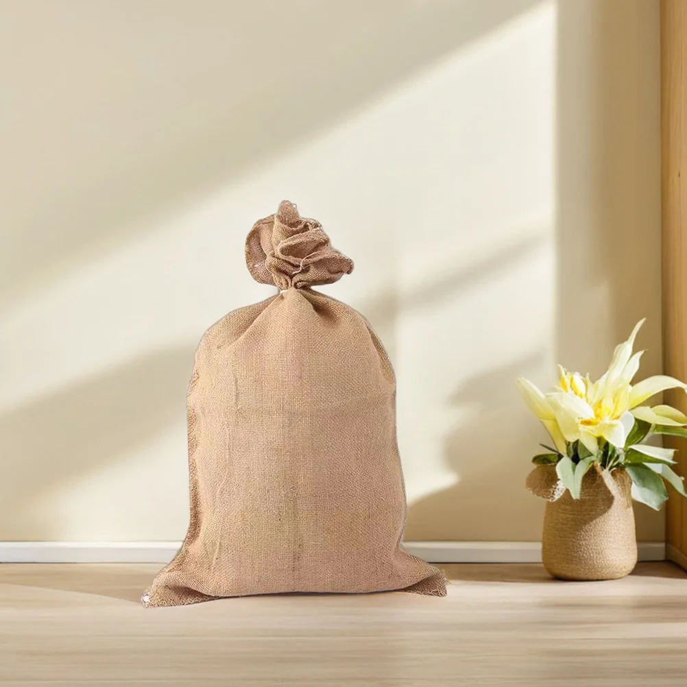 4 قطعة أكياس الخيش الكتان التحكم في الفيضانات كيس البطاطس الثقيلة النقل قابلة لإعادة الاستخدام تخزين المواد الغذائية متعددة الأغراض الاستخدام المنزلي