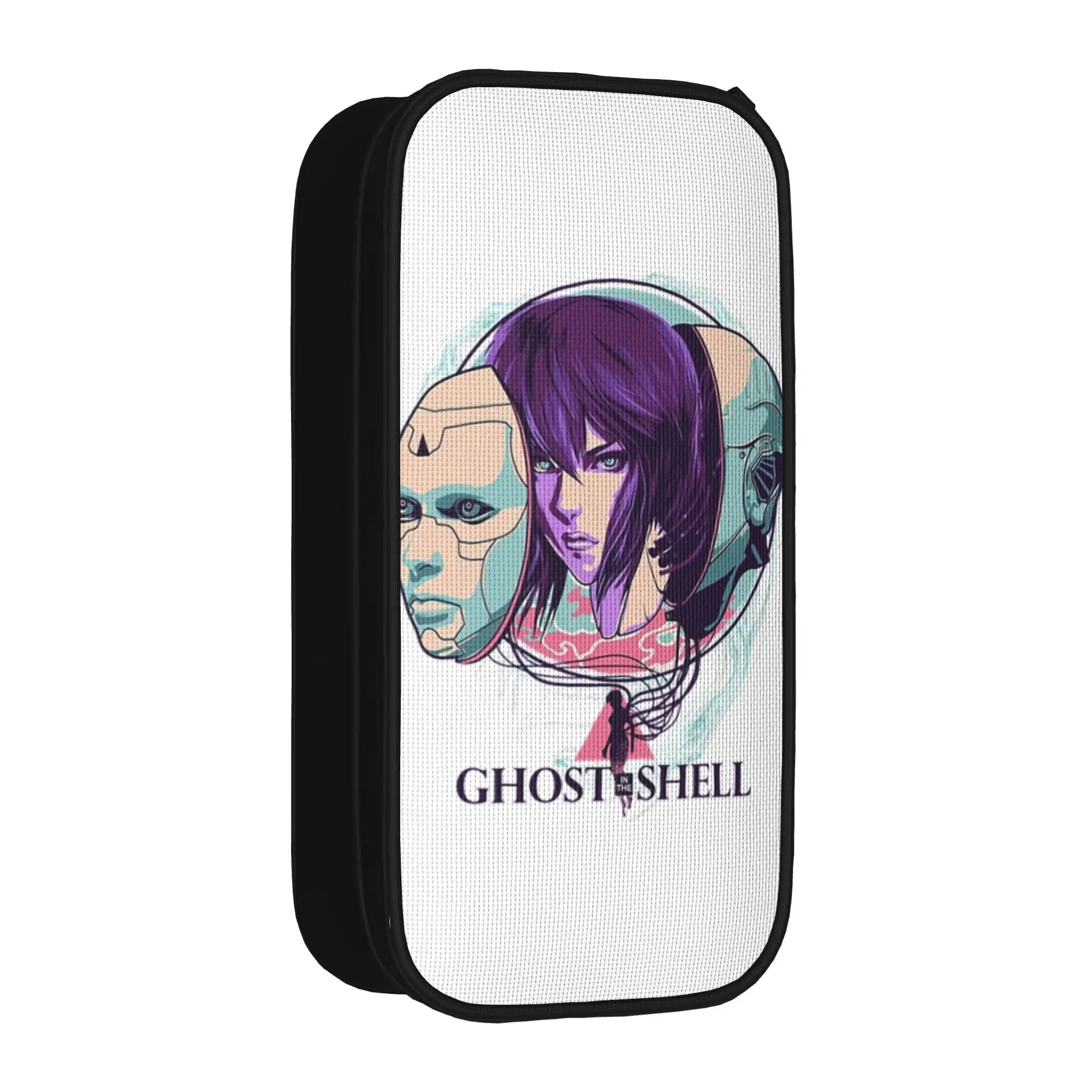 Classic Ghost in the Shell Pencil Case  Pencilcases Pen for Girl Boy Big Capacity Bag School Supplies Zipper Stationery