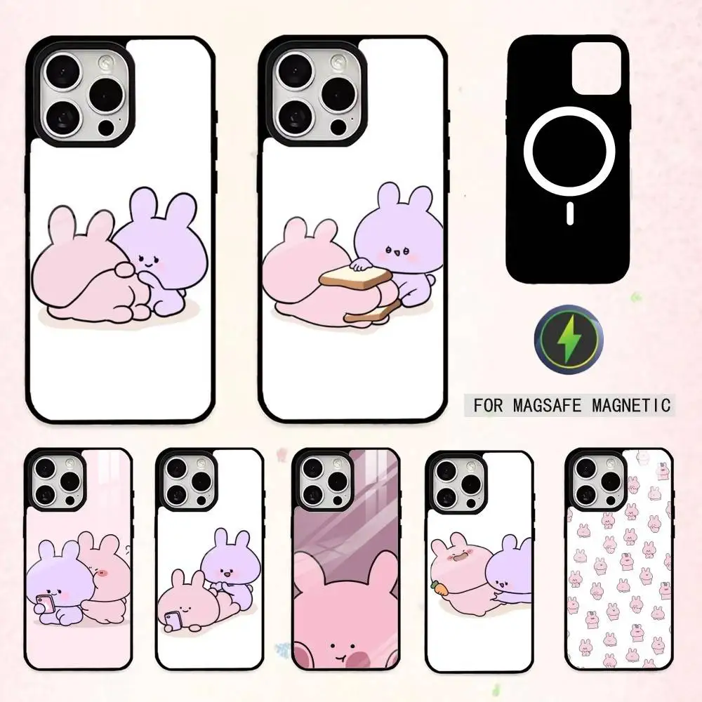 

C-Cute A-Asamimichan Phone Case For iPhone17,16,15,14,13,12,11 Plus,Pro Max Magnetic For Magsafe Wireless Charging