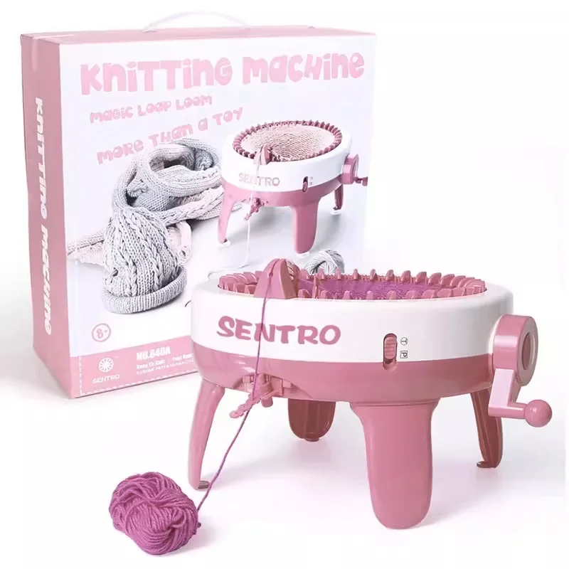 Handmade Knitting Machine, Sweaters, Scarves, Hats, Pet Clothes, Hand-Operated Loom, Handmade, Portable Children's DIY Knitting
