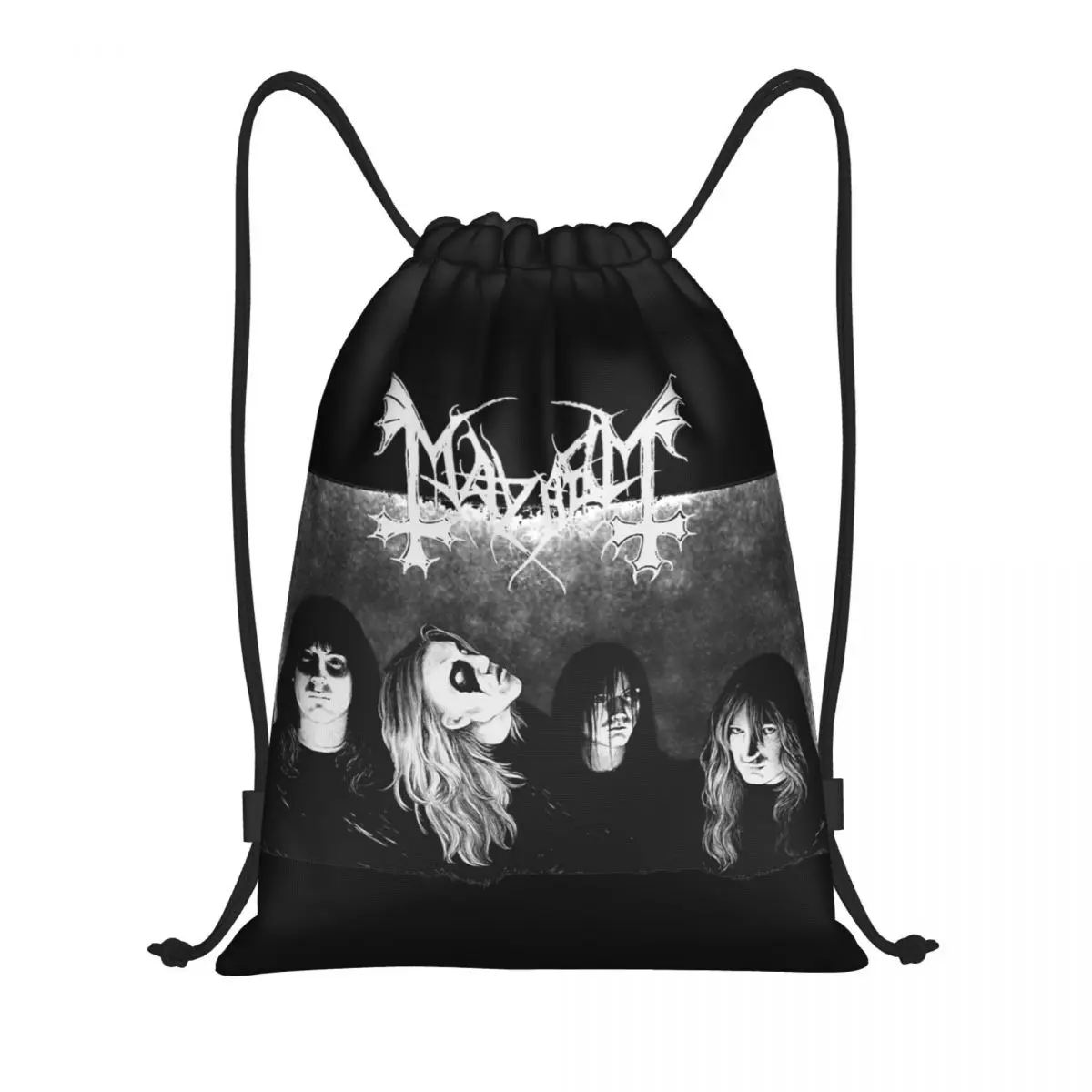 Mayhem ransel olahraga tali serut Euronymous tas Gym tali ransel untuk lari