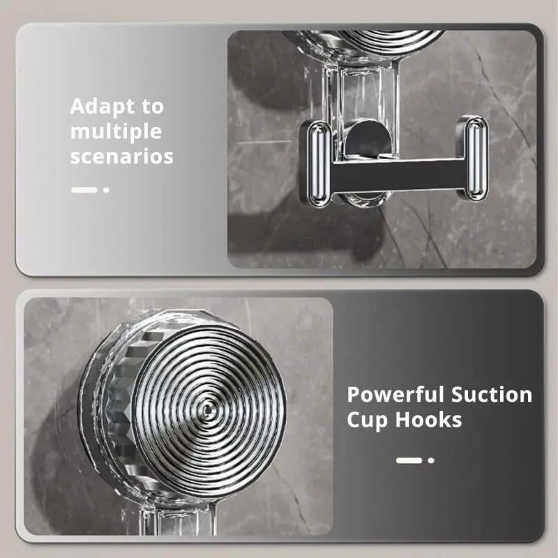 

G6KF 4pcs Multipurpose Suction Hook Space Saving Designs Accessory Portable for Organizing Kitchens Bedrooms and Office