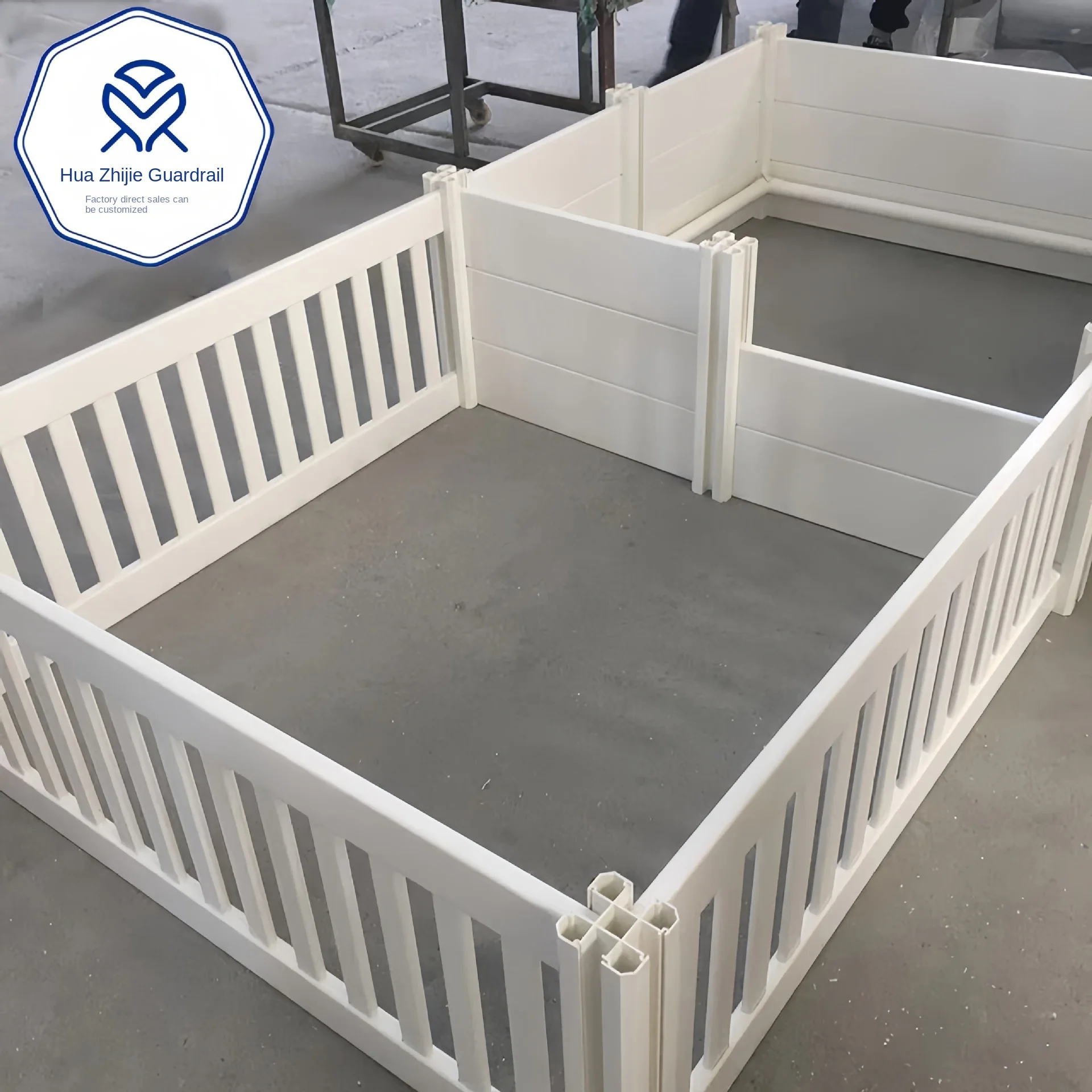 Modern Portable Indoor Pet Fence Kennel Steel Metal Kennel House Animal Pattern Small and Medium Dog Balcony Button