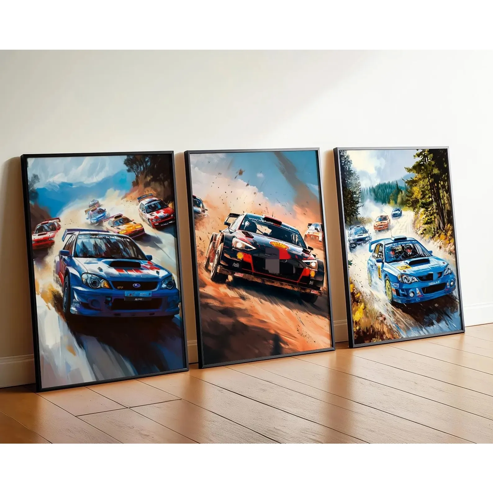 

Full Square French Rally Car Diamond Painting DIY Picture of Rhinestones Mosaic Motorsport Racing Poster Gift for Rally Fans