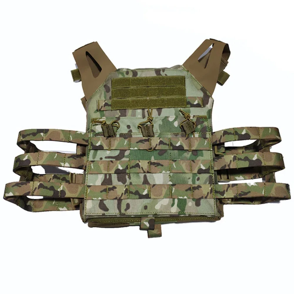 JPC-Chaleco Molle de caza para exteriores, chaleco con placa protectora en el pecho, 500D