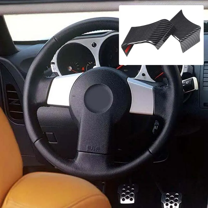 

ABS автомобильный руль, кнопка, рамка, панель, защитная накладка, наклейка для Nissan 350Z 2003-2006, автомобильные аксессуары