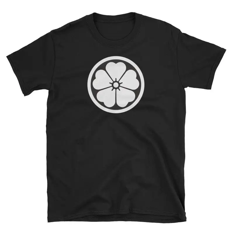 Sakura Kamon Symbol Short-Sleeve Unisex T-Shirt Cotton Tees Short Sleeve T Shirt O-Neck Clothing Summer