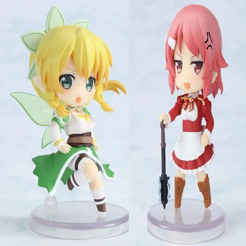 Sword Art Online wersja Q figurka Anime Kirigaya Kazuto Asuna zestaw Model figurki posąg ozdoba lalka zabawka prezent