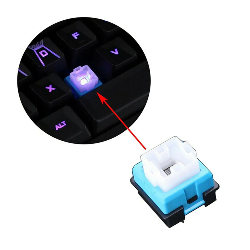 4Pcs Romer-G Switch For Logitech G810 G910 G413 G512 Pro Mechanical Keyboard Shaft Change Shaft Black/Blue/Gray Switch Parts