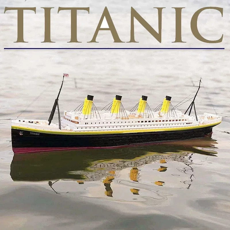 Titanic Remote Control Ship Cruise Ship Water Toy Model Diy Assembly Electric Toy Rc Cruise Ship Model Ornament Outdoor Toy Gift