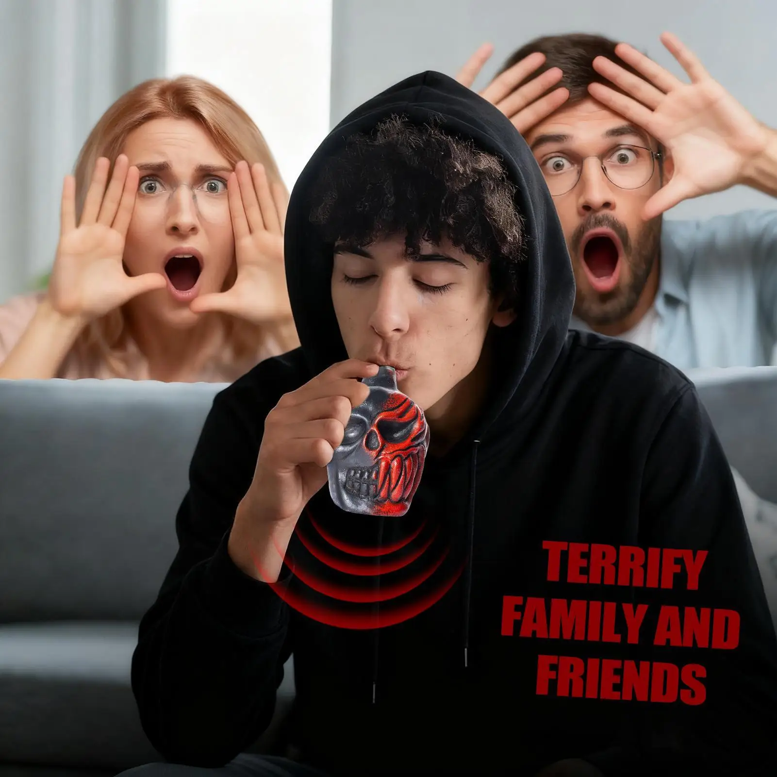 

Ацтекский свисток смерти, человеческие кричащие звуки, ацтекский свисток смерти, громкий человеческий крик для Хэллоуина, косплея, вечеринки, активного отдыха