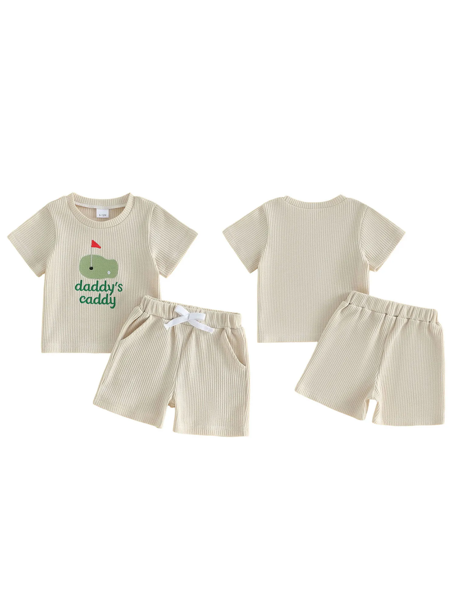 

Очаровательный летний комплект для малышей, стильный дизайн, рубашка с короткими рукавами с милым животным принтом и подходящие шорты, комплект из 2 предметов.