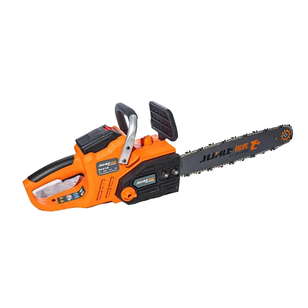 

YYHC-Electric chain saw cordless hand-held pruning saw portable home garden logging power tool 18v lithium battery wood cutter