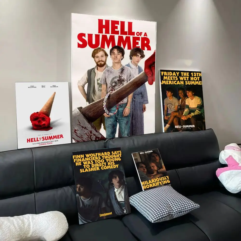 Scary Movie H-Hell Of A Summer Poster Modern  Wall Art Aesthetic Minimalist Bedroom Decor Cafe Home Gift