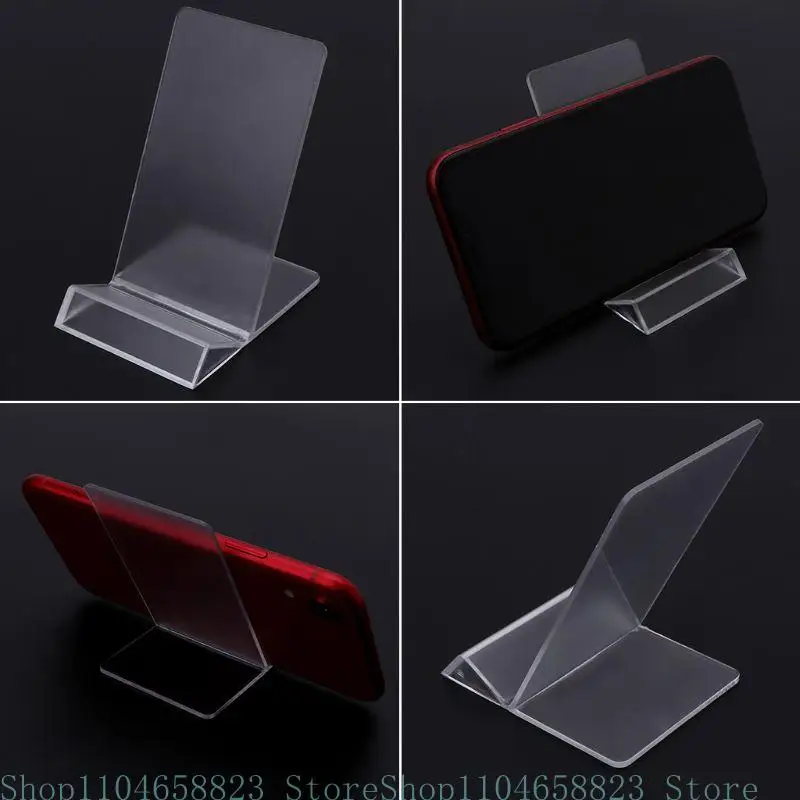 Vassoio porta telefono Dasktop Espositore in acrilico Staffa montaggio Culla Home Office