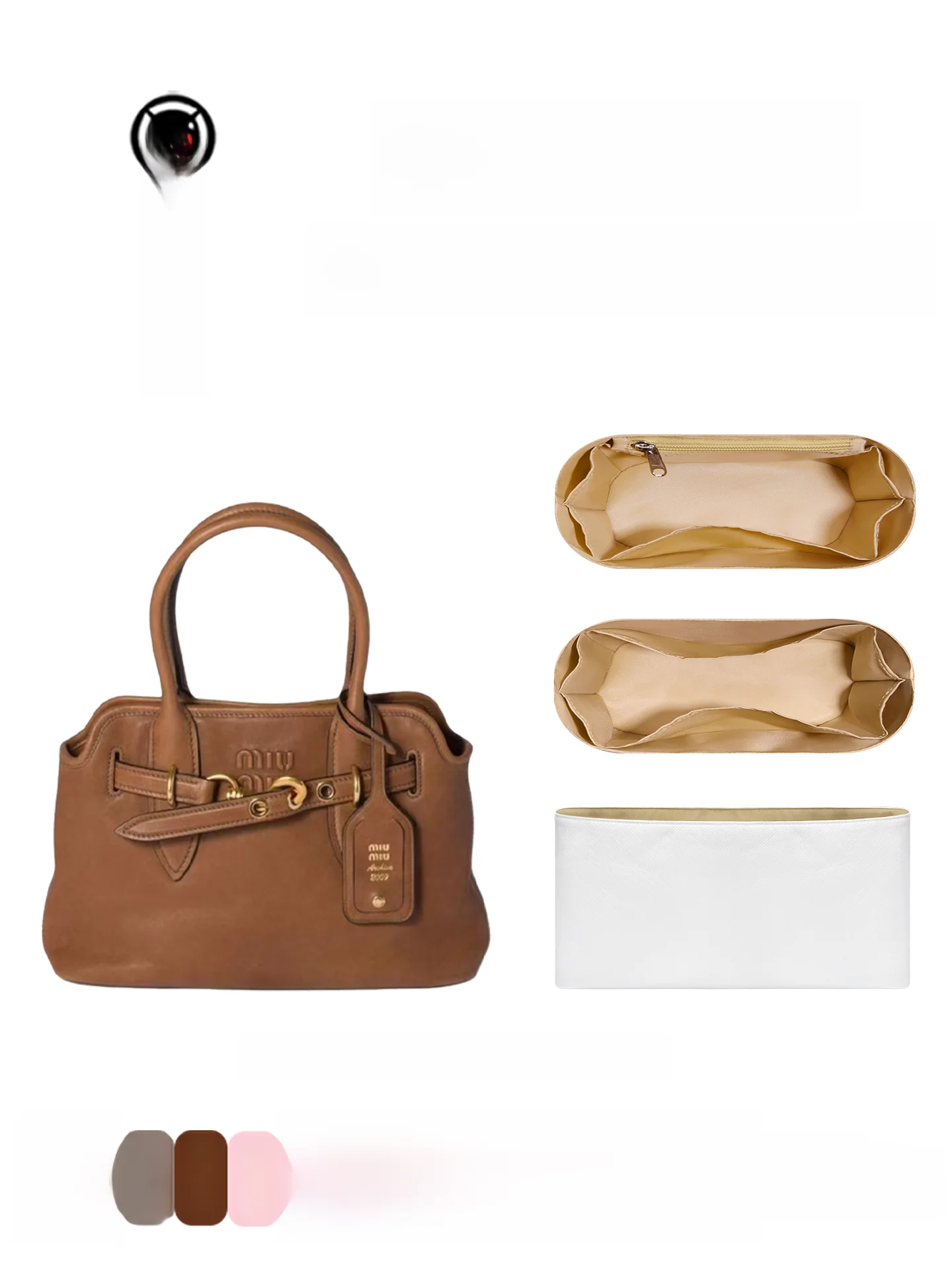 

Ультралегкая сумка из кожи наппа с внутренним органайзером из бумаги DuPont для хранения вещей, для поездок на работу и активного отдыха, универсальные размеры