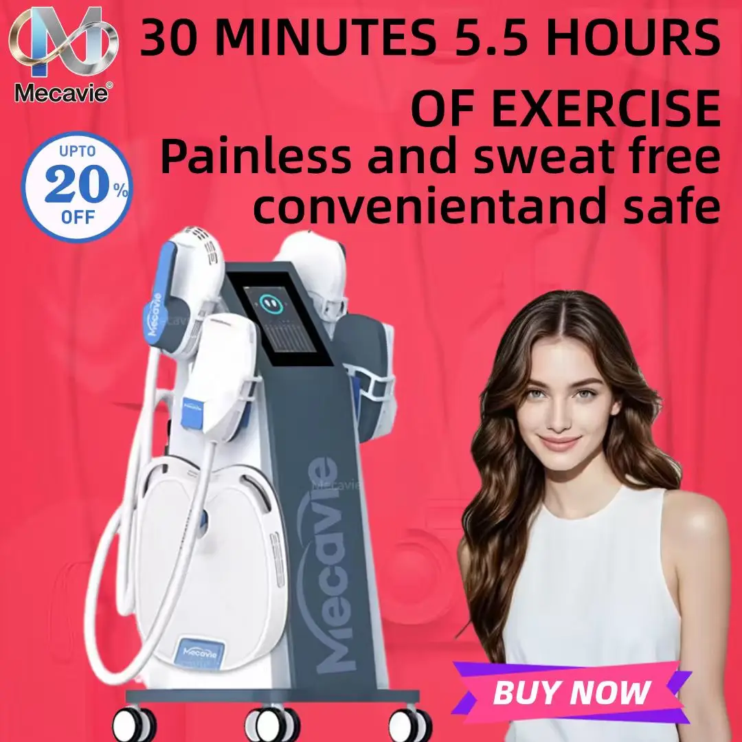 

HIEMT MECAVIE EMS RF High Intensity EVibration Pulse Electromagnetic Body Shaping Professional Muscle Growth And Fat Burning