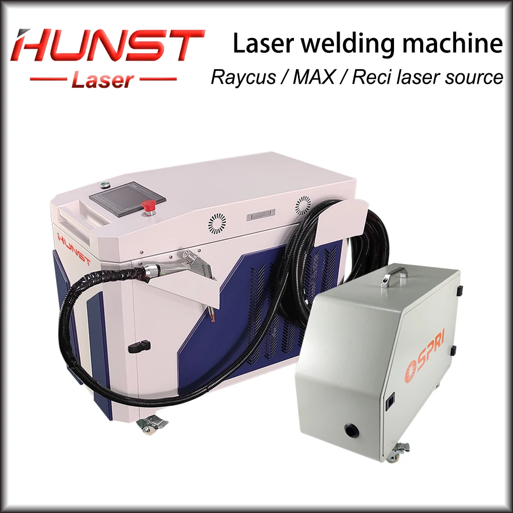 Hunst Handheld Laser Welders Raycus / MAX 1000W 1500W 2000W 220V 50Hz Laser Welding Machine With Auto-Wire Feeder Water Chiller