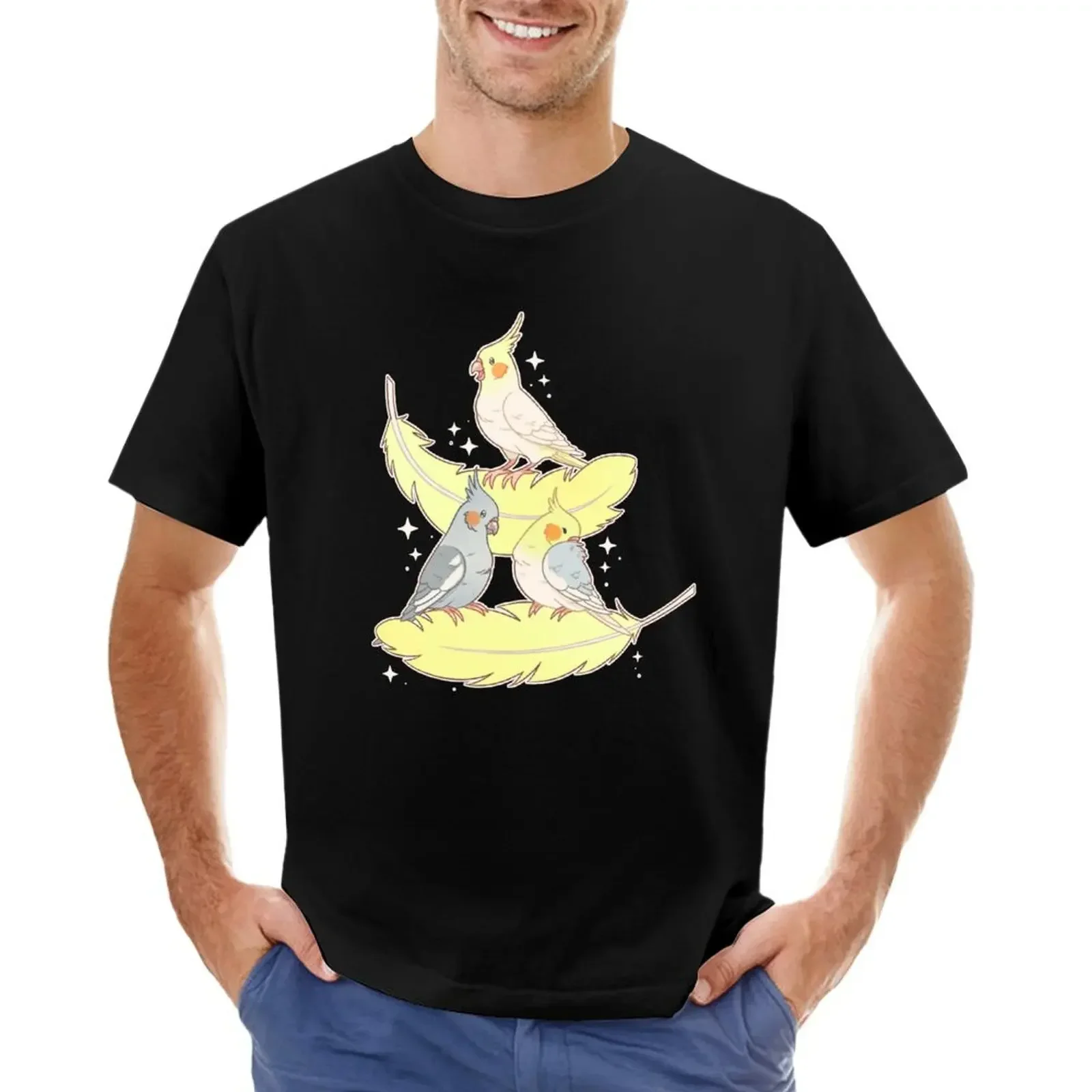 cute cockatiel T-shirt cute tops customizeds sweat mens clothing