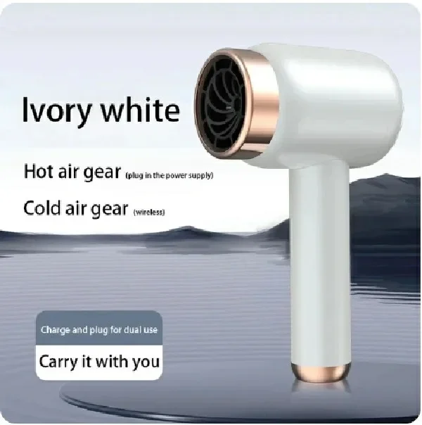 Hair Dryer Charging Portable USB Rechargeable Hairdryer High-Power Home Quick-Dry Hair Salon Travel Blow Dryer Secador de cabelo