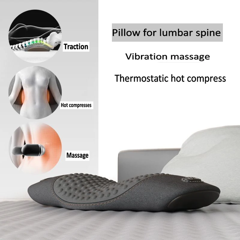 

Lumbar Ppillow Vibration mMassage Thermostatic Hot Compress Lumbar Cushion Bed Sleep Protection Lumbar Spine ,Support Lumbar