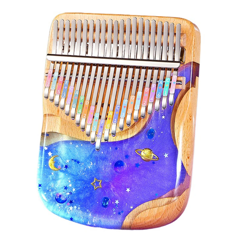 

Cega Portable Kalimba 17 21 Key Creative Thumb Piano Calimba Professional Musical Keyboard Beginner Kalimbas Epoxy Resin Gifts