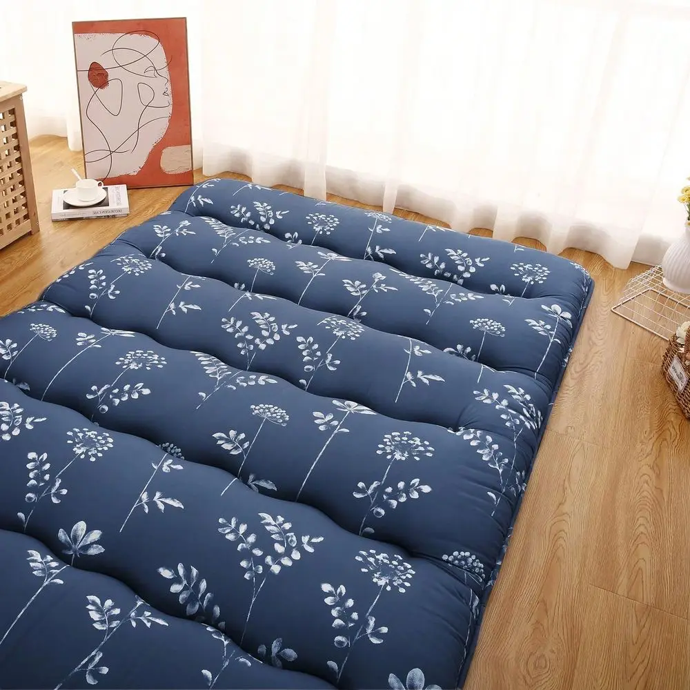Mattress, Futon Floor Mattress Japanese Style Floral Pattern Mattress For Floor, Tatami Mat, Sleeping Mattress Pad For Camping