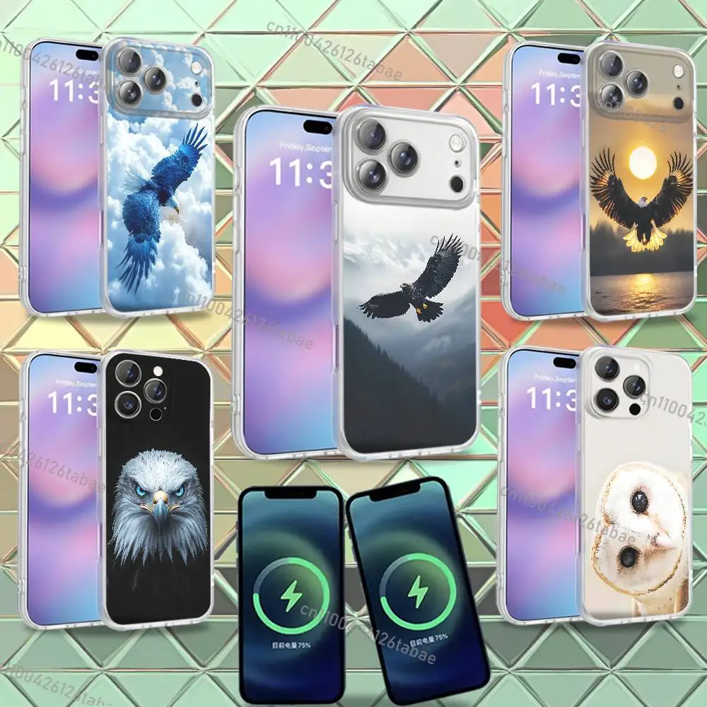 Eagle Hawk Bird Animal Phone Case For iPhone 16,14,11,17,13,15,12,Air,Plus,Pro,Max,E,Mini Frosted for MagSafe Magnetic Wireless