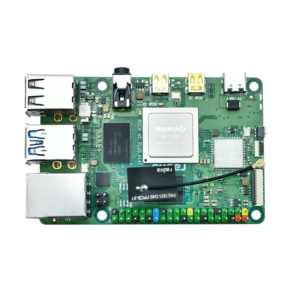 ROCK 4 Model C+ 4GB Single Board Computer Rockchip RK3399-T Arm Cortex-A72 for Raspberry pi pico 4gb