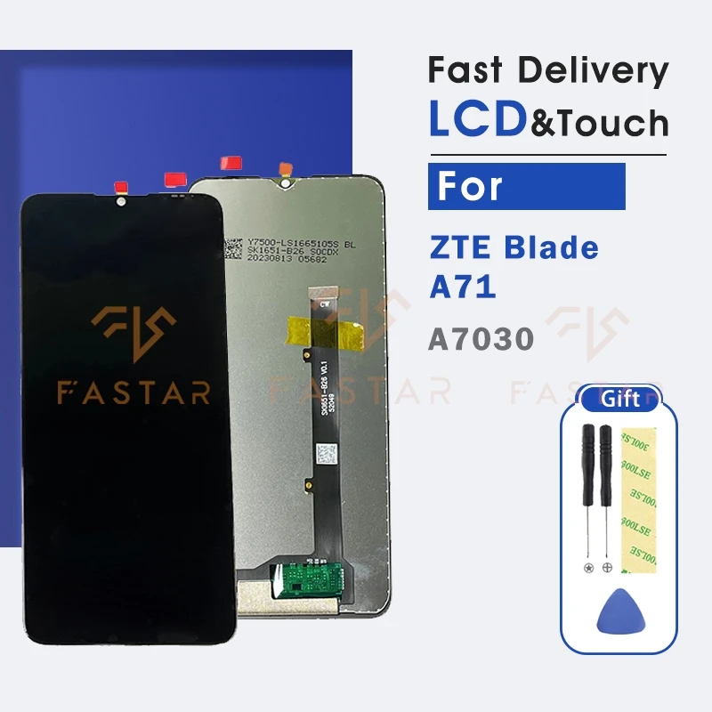 

6.52"Tested For ZTE Blade A71 LCD A7030 LCD Display Touch Digitizer Assembly Replacement Phone Screen