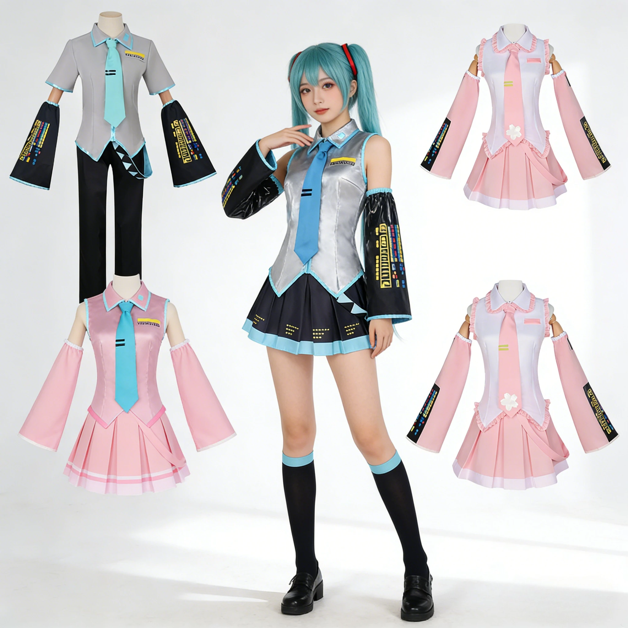

2026 Costume Photo Booth Props Virtual Idol Cosplay Outfit Anime Cartoon Role Play Clothing Set