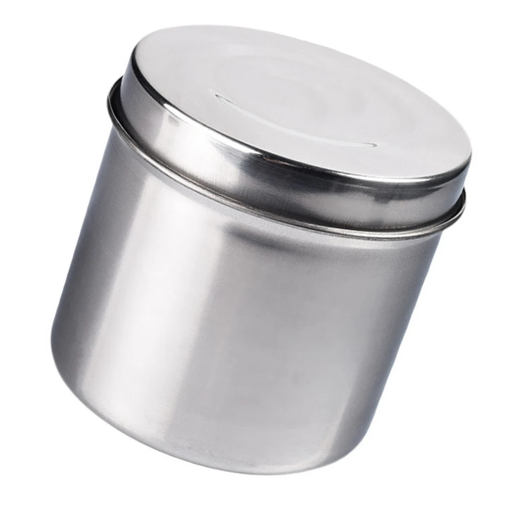 

2pcs Disinfection Cotton Can Sterilizer Bottle Iodine Proof Alcohol Storage Wear Resistant Container Round