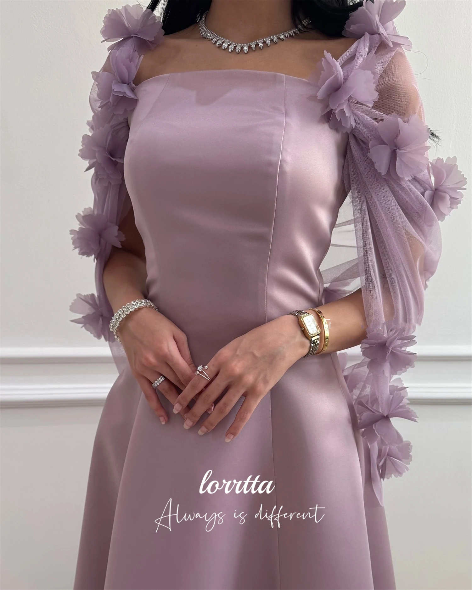 فستان Loretta مخصص للحفلات الراقصة للنساء فستان رسمي جديد في الفساتين للمناسبات الخاصة زينة الزهور فساتين Sharon السعيدة