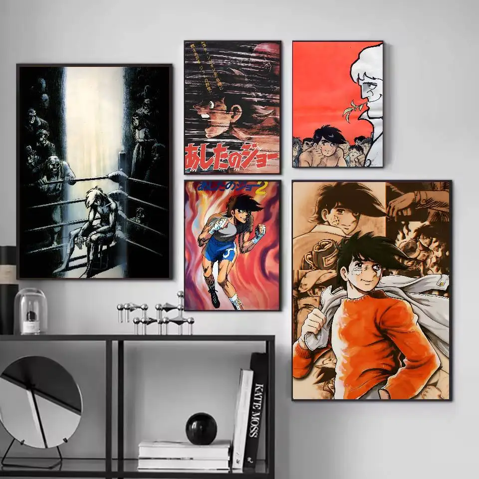 A-Ashita No Joe ANIME ملصق فني مع مطبوعات هدية تزيين غرفة النوم وغرفة المعيشة #4